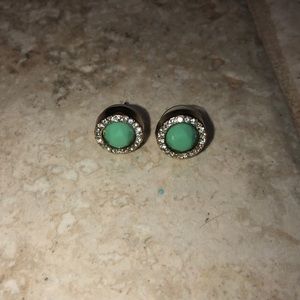 Francesca’s teal and diamond earrings
